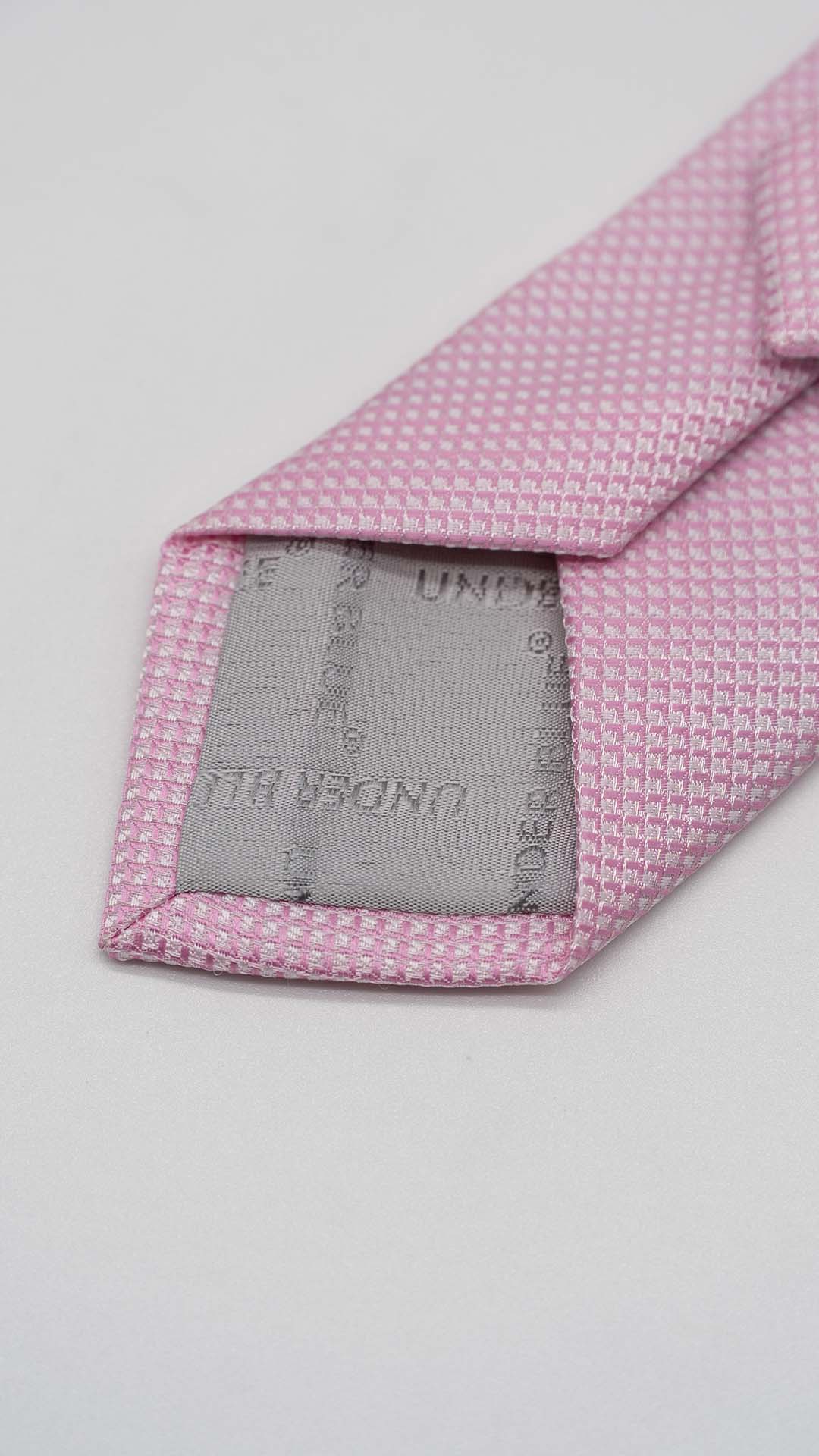 Gravata Skinny Rosa Com Relevo