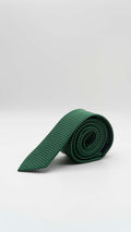 Gravata Skinny Verde Com Bolinhas