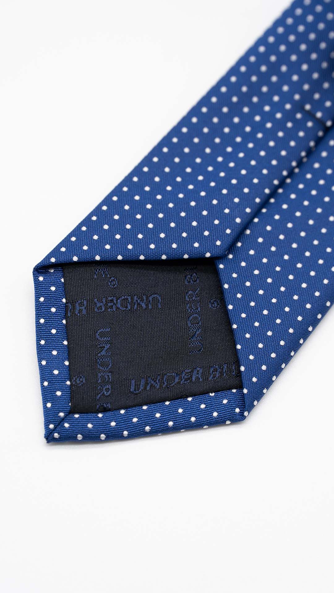Gravata Skinny Azul Royal Com Bolinhas