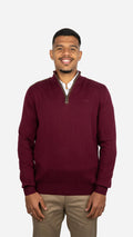 Camisola de Malha Burgundy com Fecho