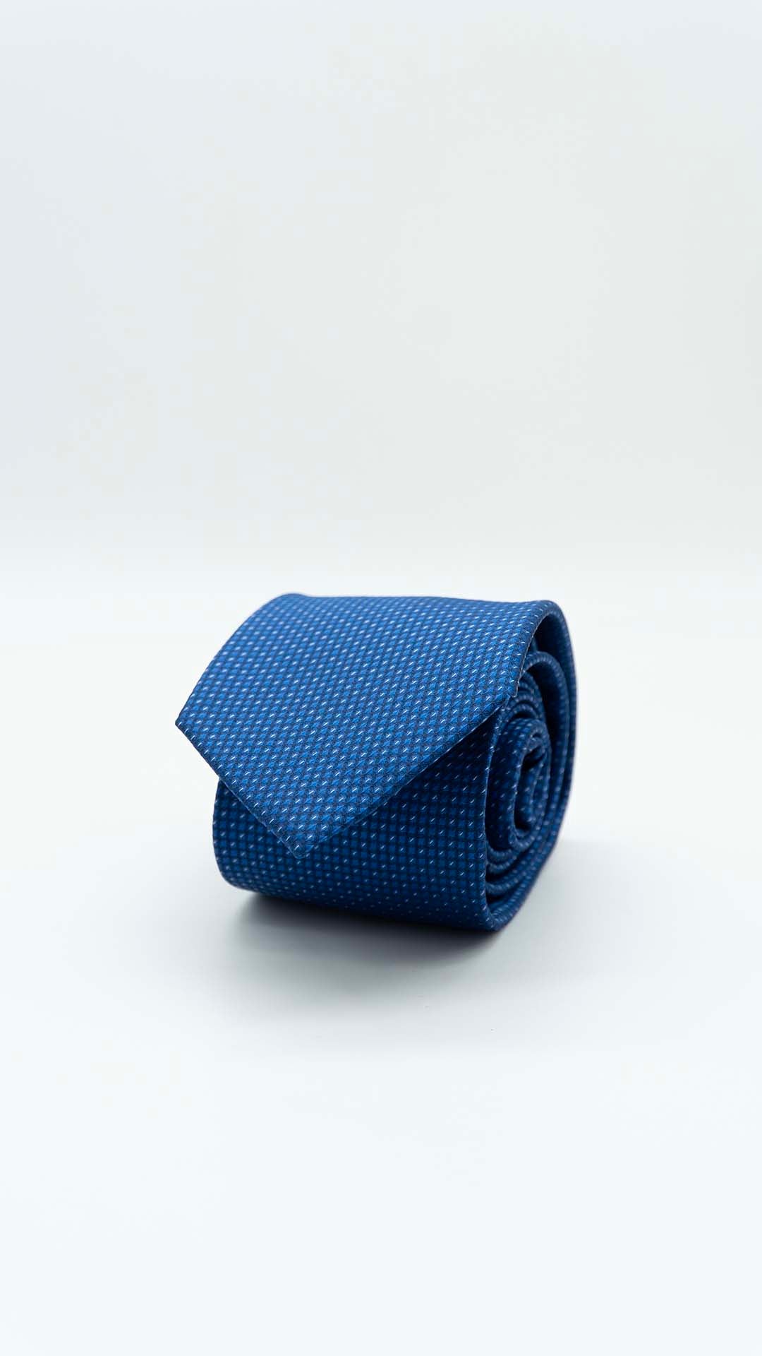 Gravata Regular Azul Royal Com Padrão
