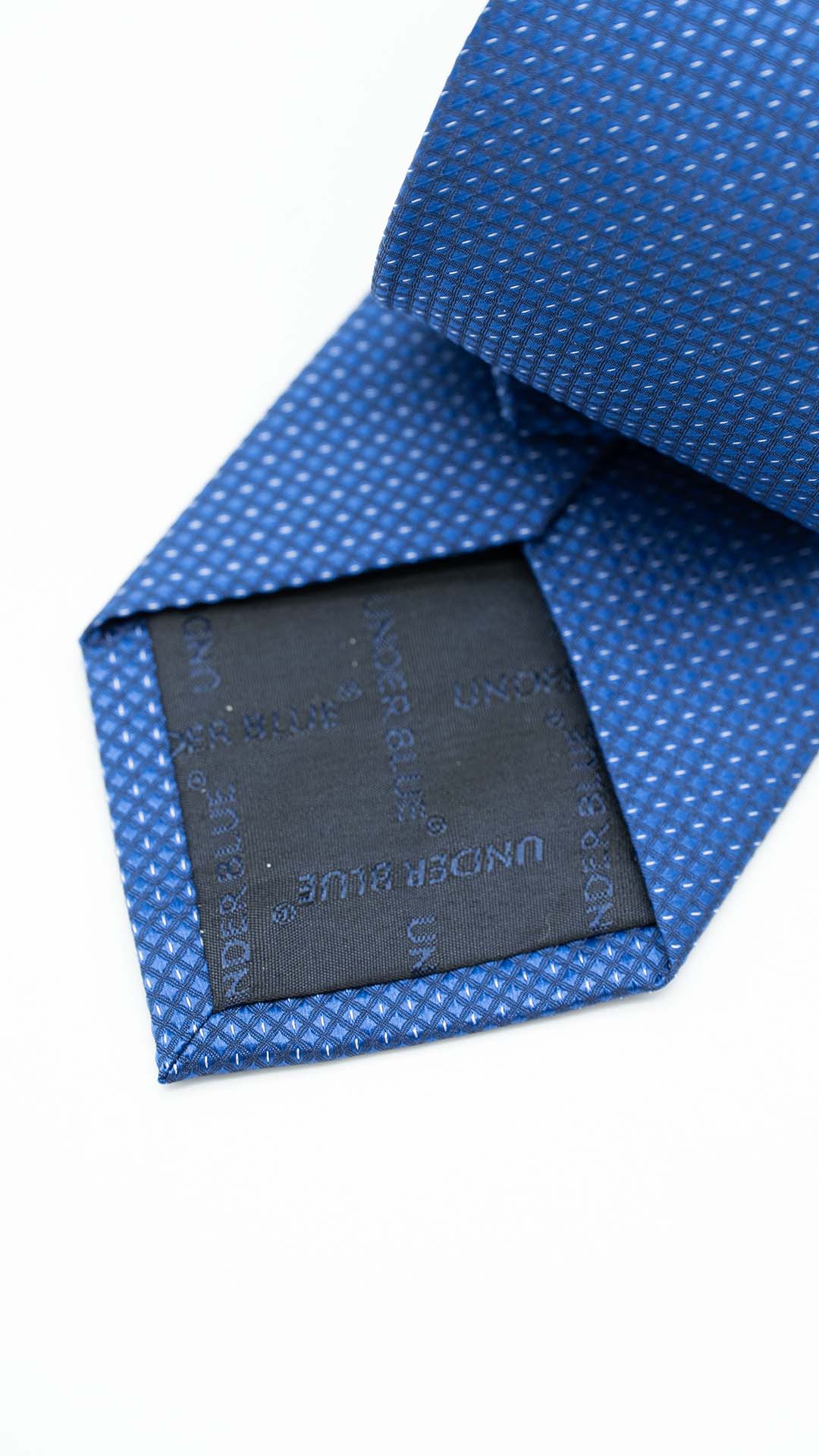 Gravata Regular Azul Royal Com Padrão