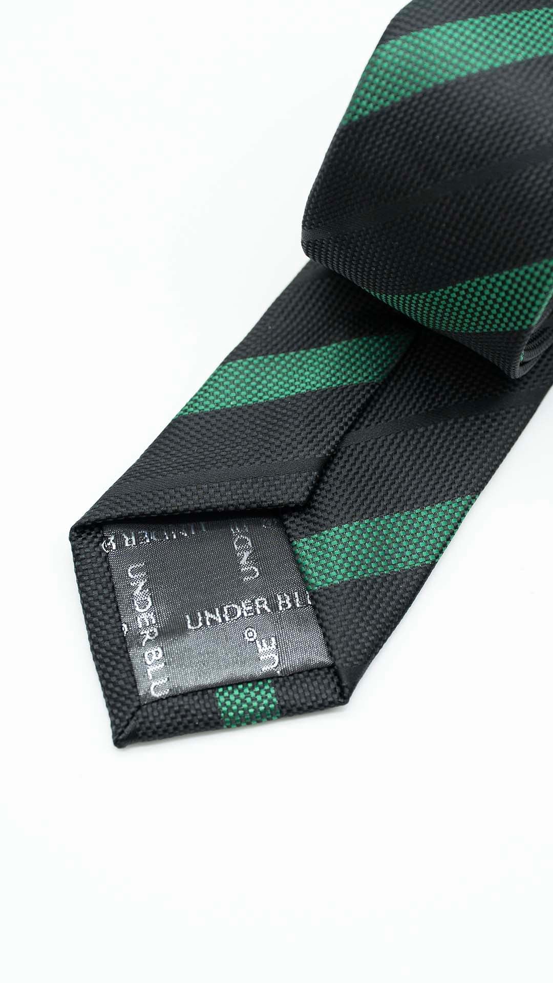 Gravata Skinny Preta e Verde