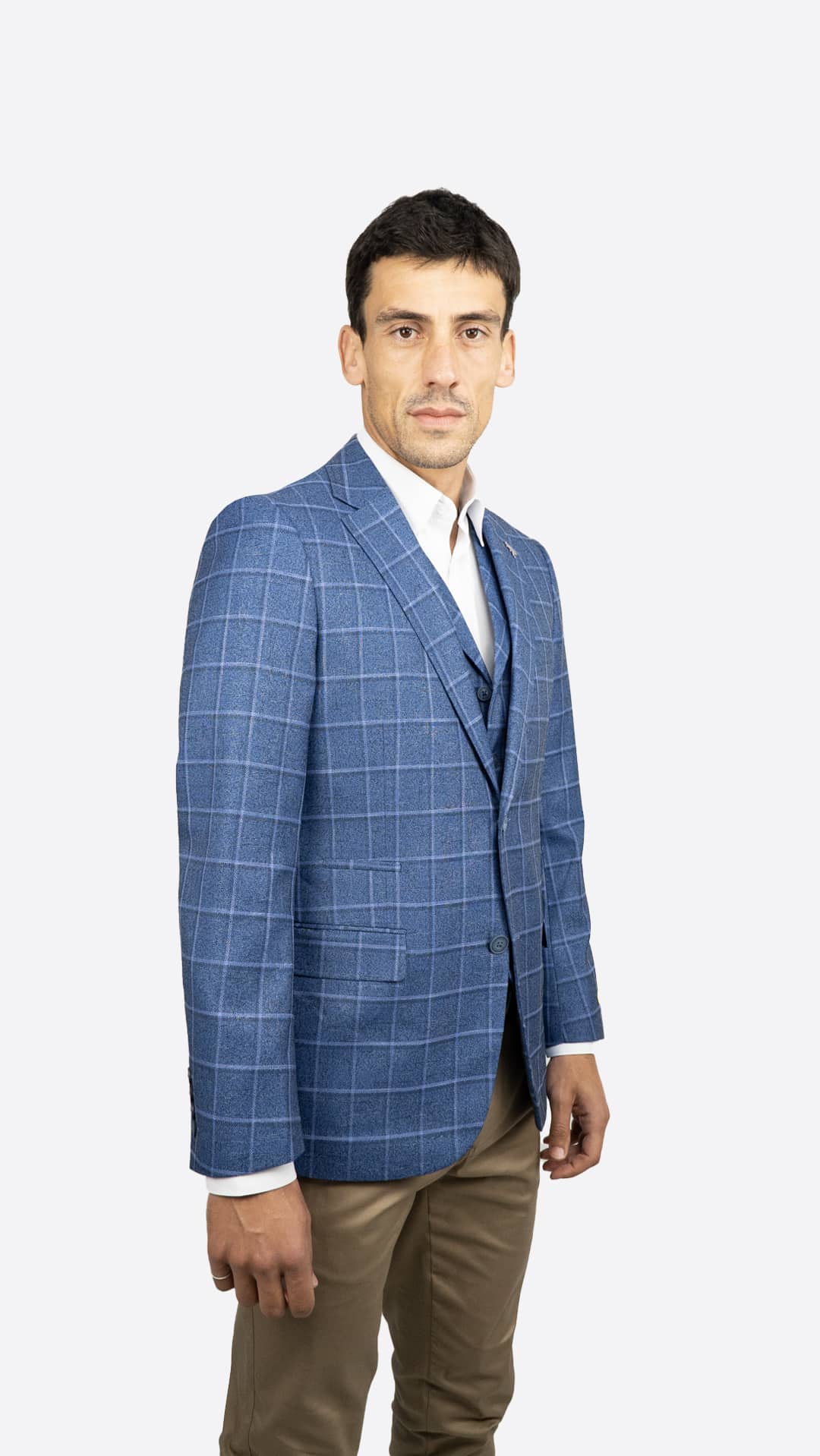 Blazer Xadrez Azul