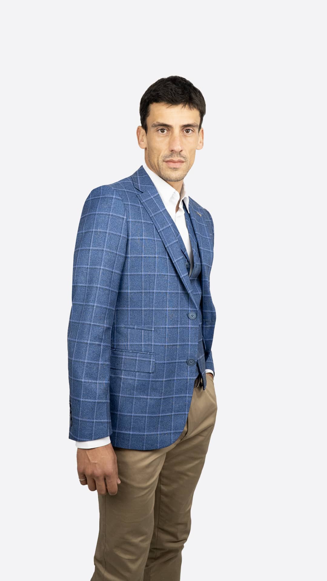 Blazer Xadrez Azul