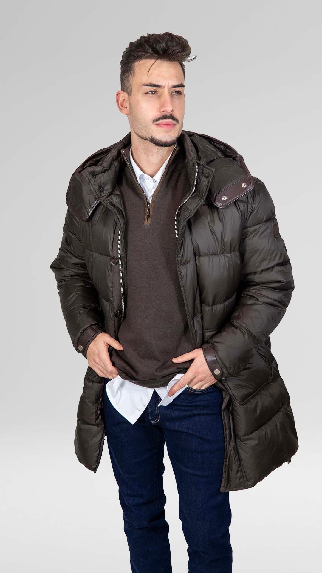 Parka Castanha Acolchoada