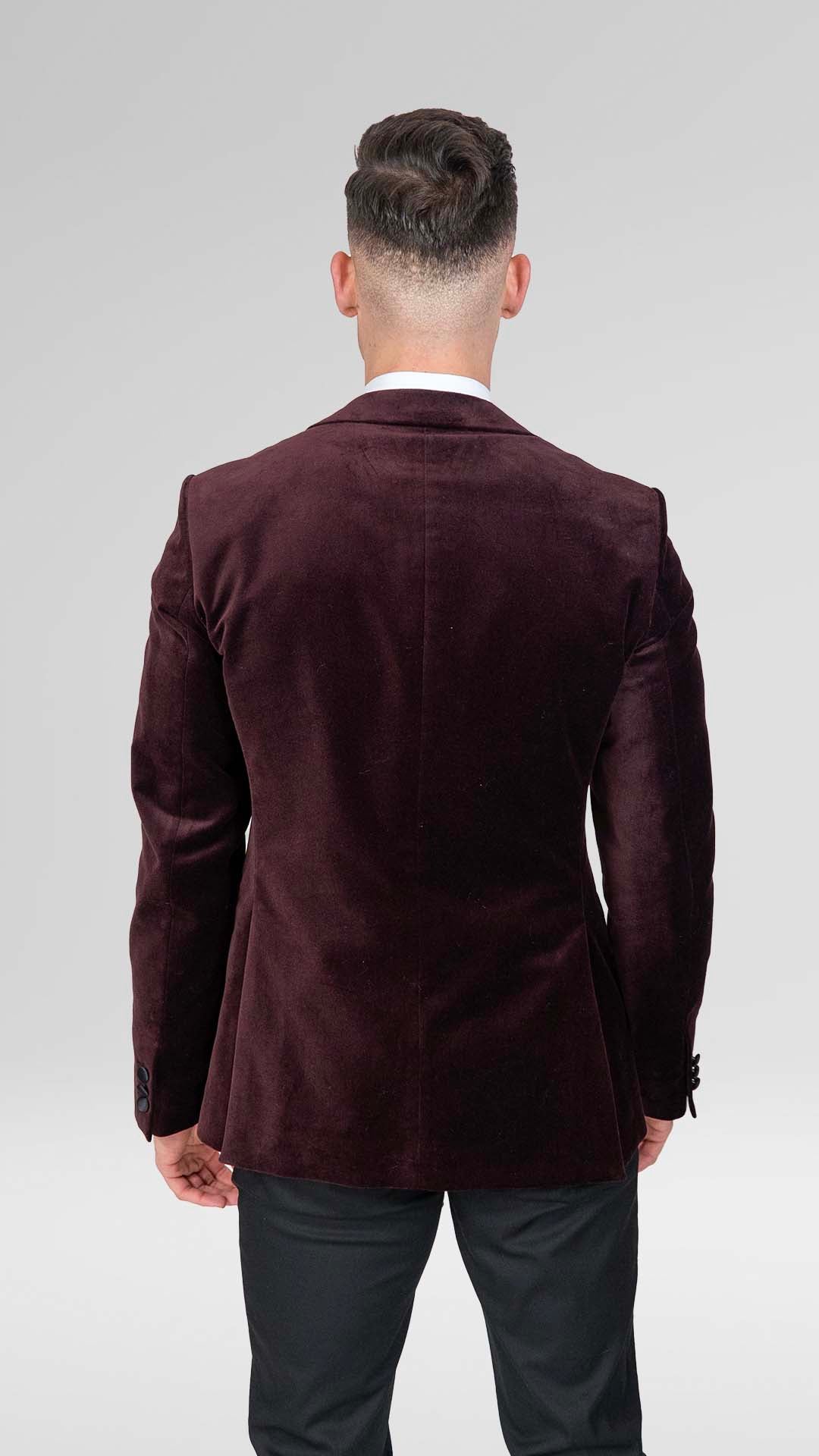 Blazer de Veludo Burgundy