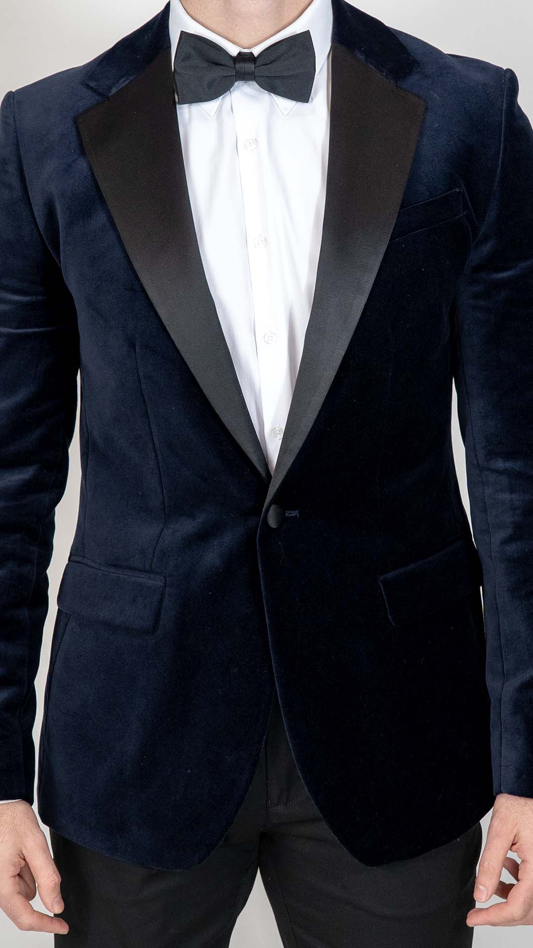 Blazer de Veludo Azul