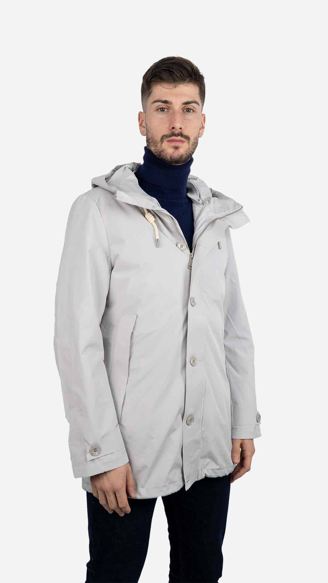 Parka com Colete Cinza