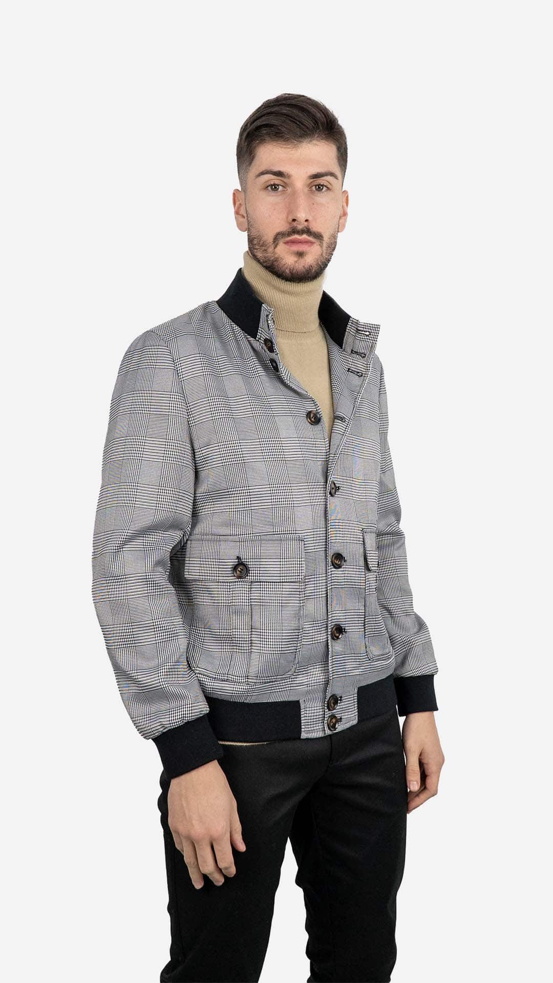 Bomber Cinza e Preto