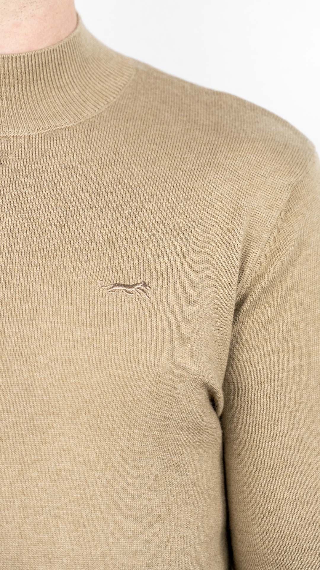Camisola de Gola Bege