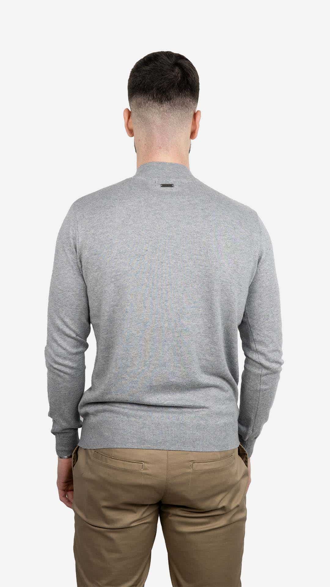 Camisola de Gola Cinzenta