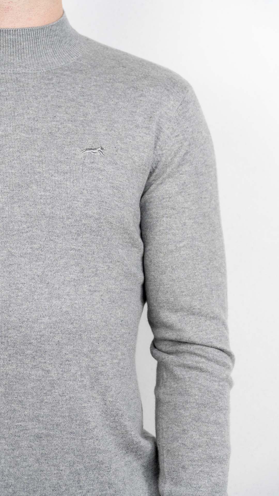 Camisola de Gola Cinzenta