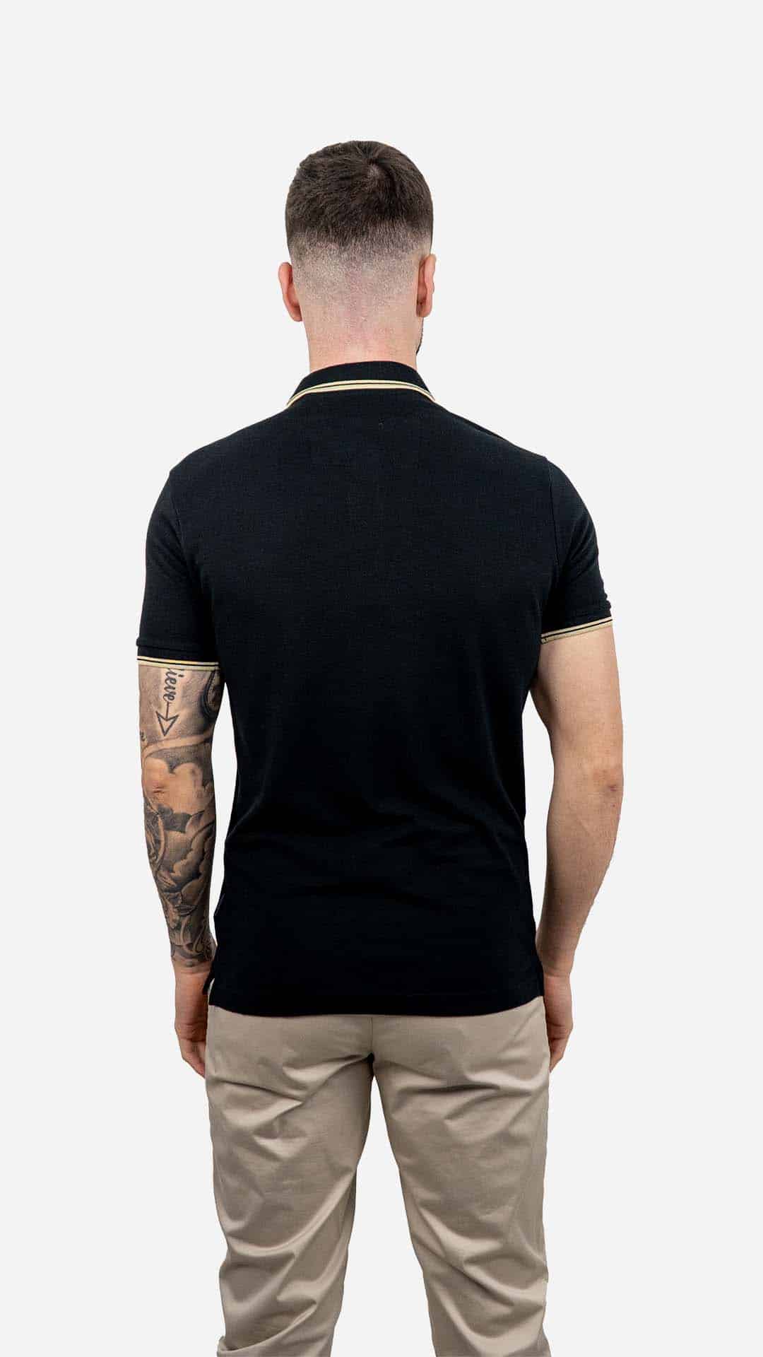Pólo Stripe Preto