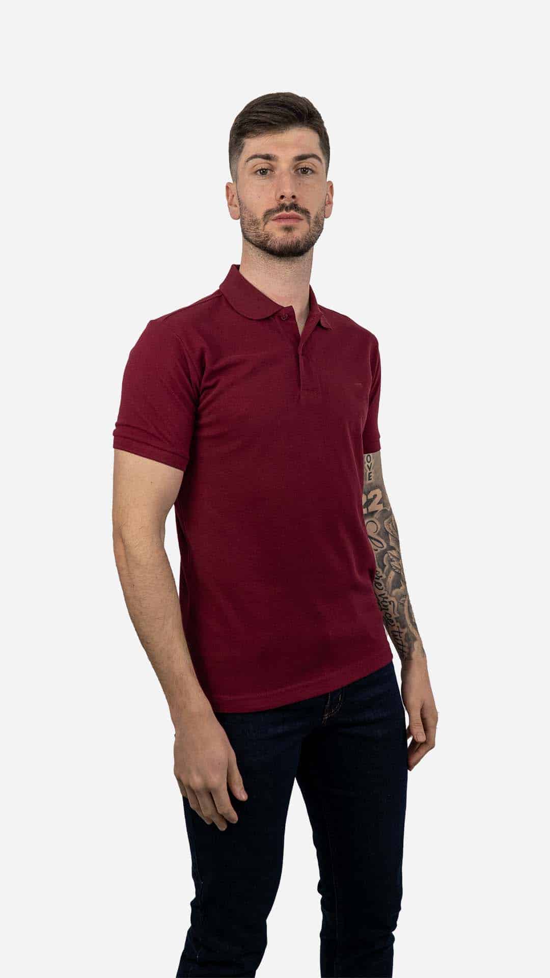 Pólo Básico Burgundy