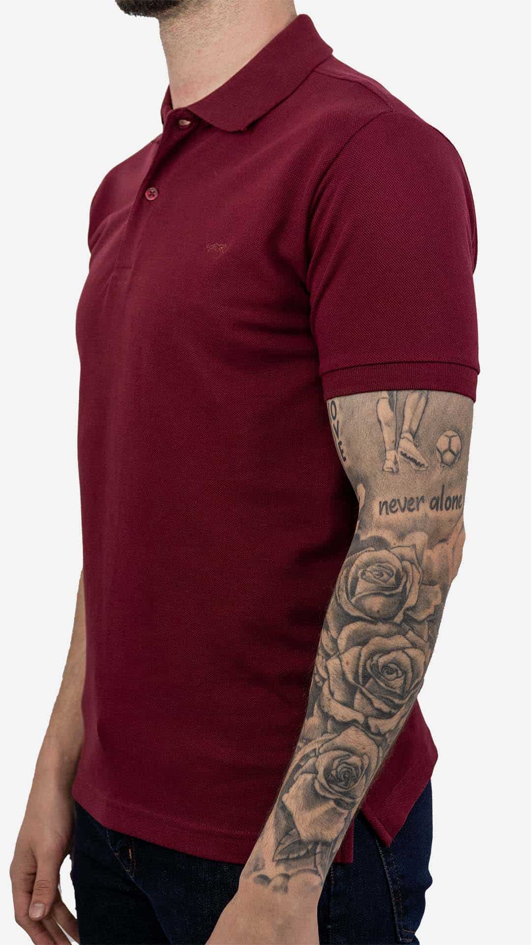 Pólo Básico Burgundy