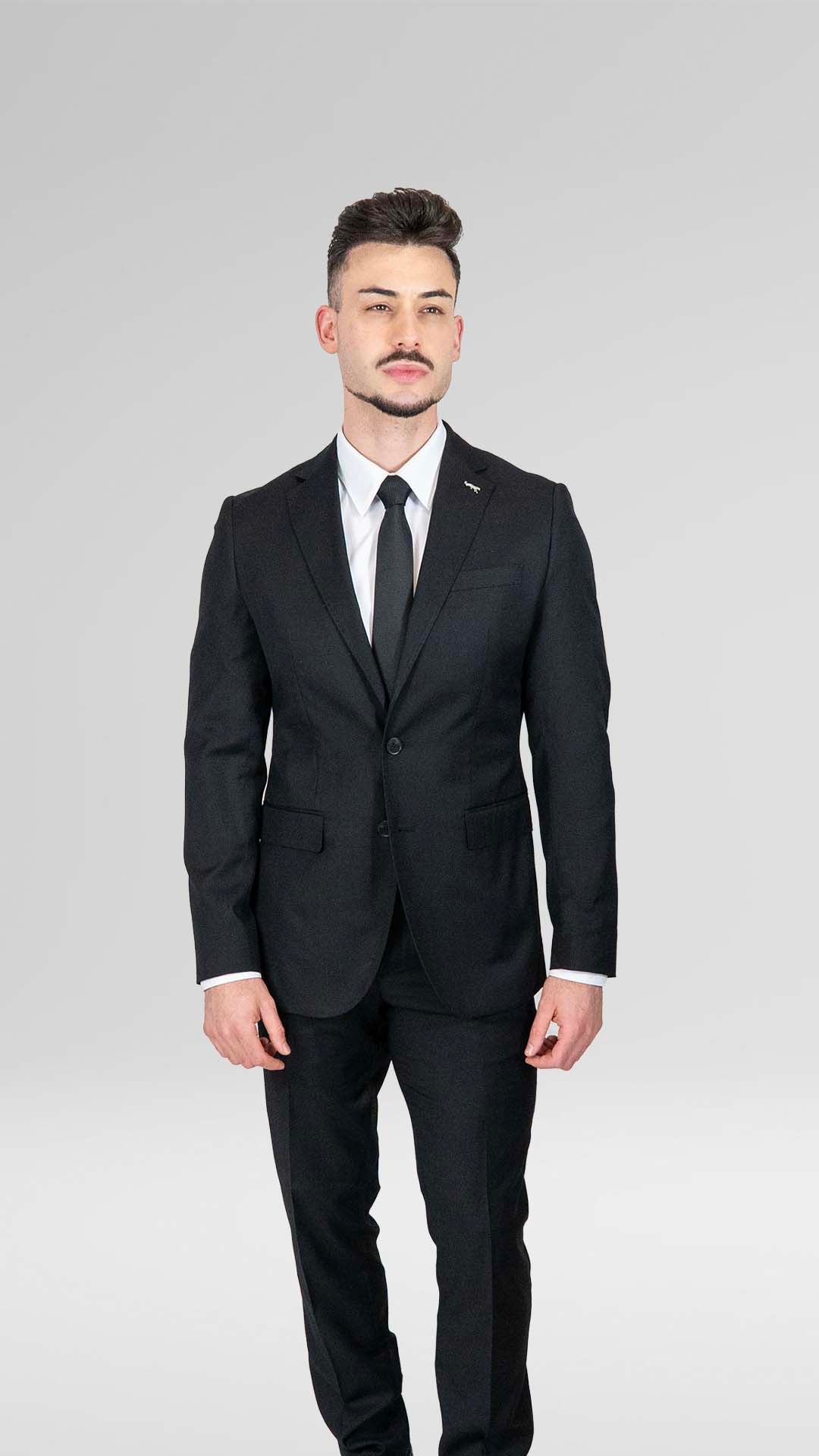 Fato Preto Slim Fit