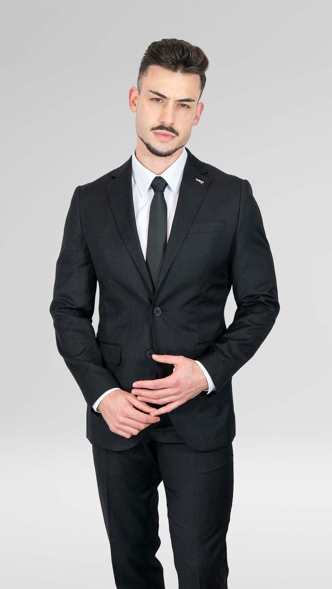 Fato Preto Slim Fit
