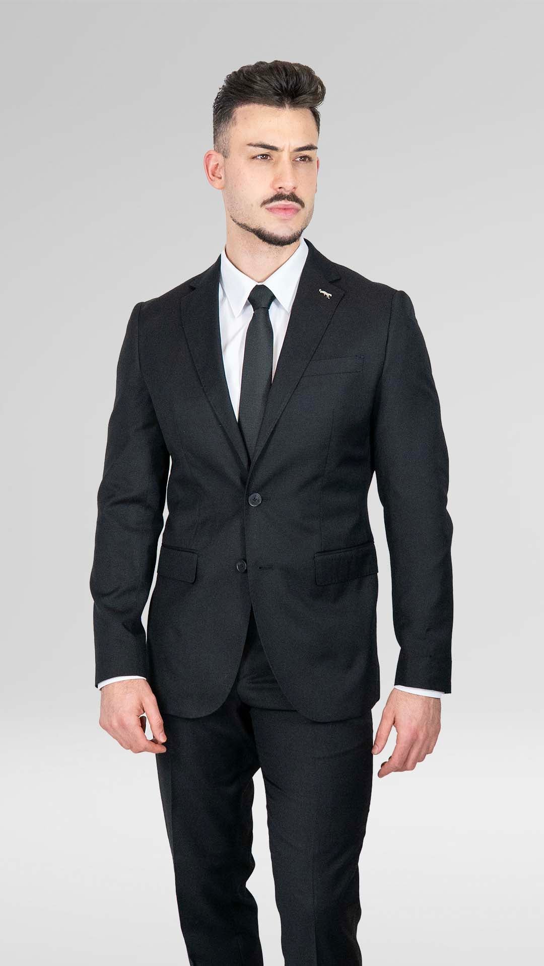 Fato Preto Slim Fit