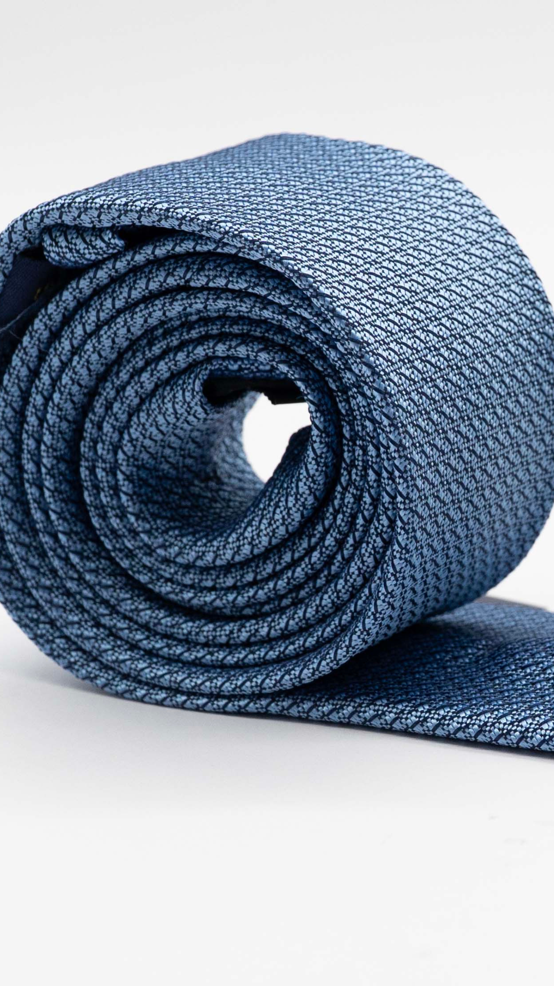 Gravata Skinny Azul Com Padrão