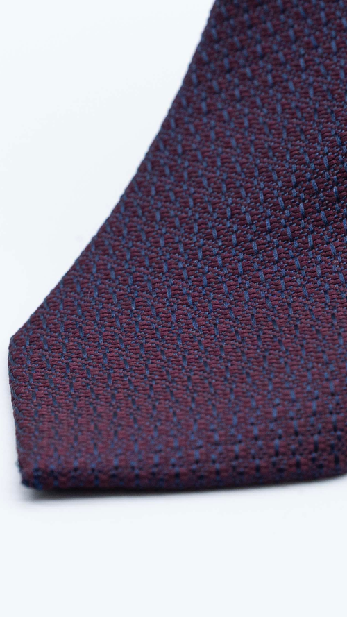 Gravata Skinny Roxa Com Padrão