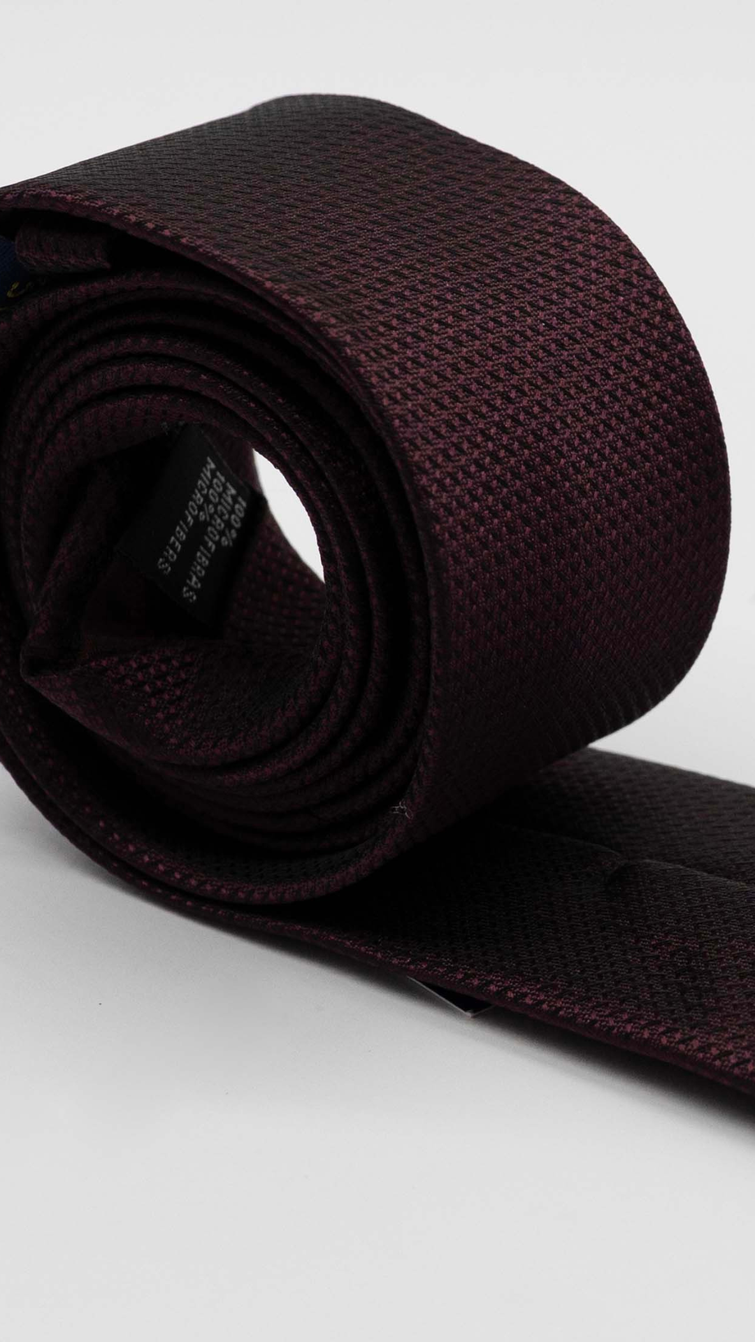 Gravata Skinny Burgundy Granulado