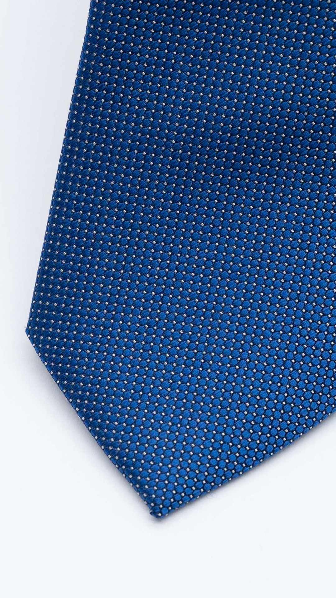 Gravata Skinny Azul Royal Pontilhado