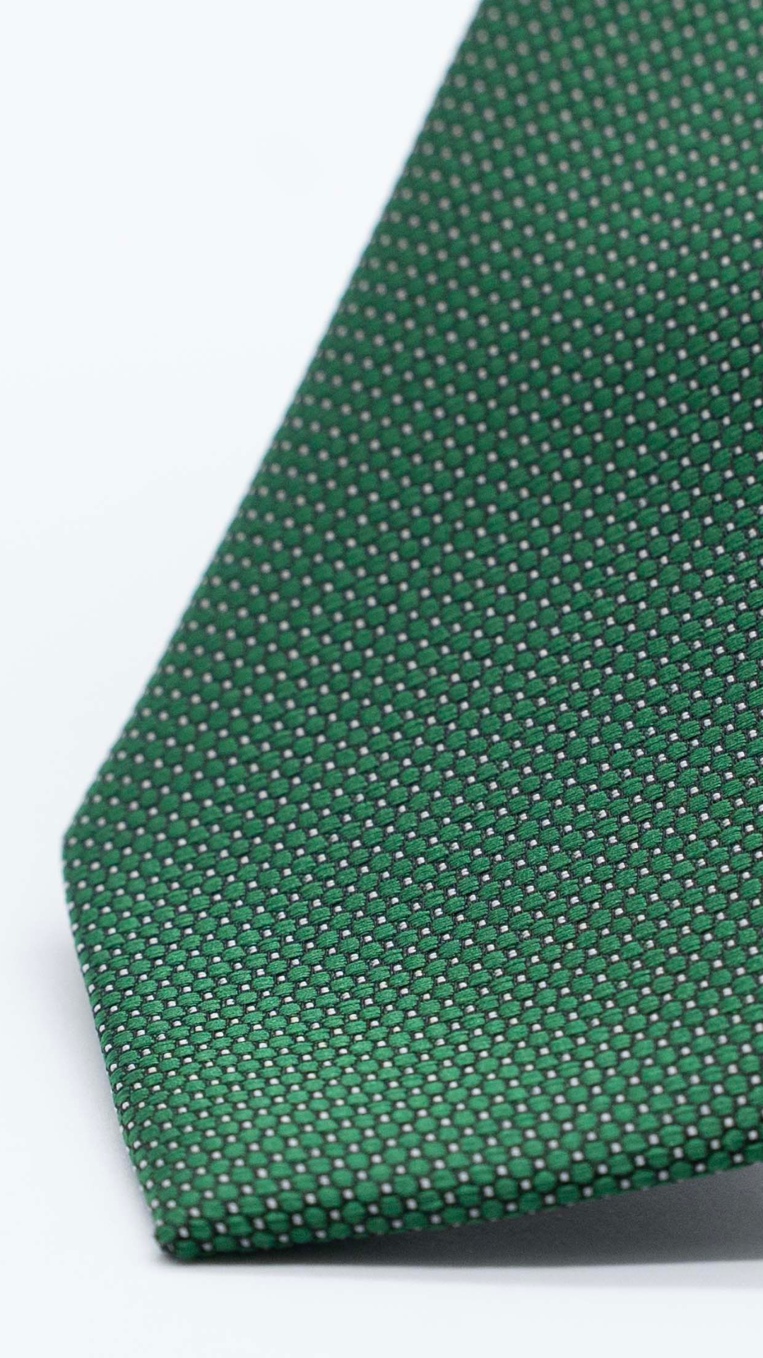 Gravata Skinny Verde Com Pontilhado