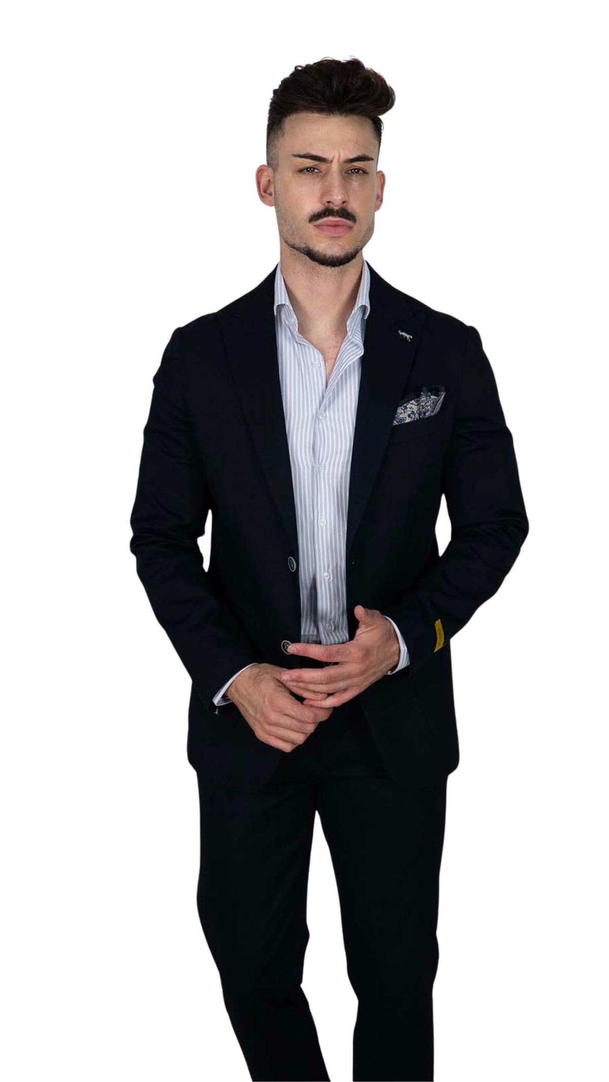 Blazer com Lenço Azul Marinho