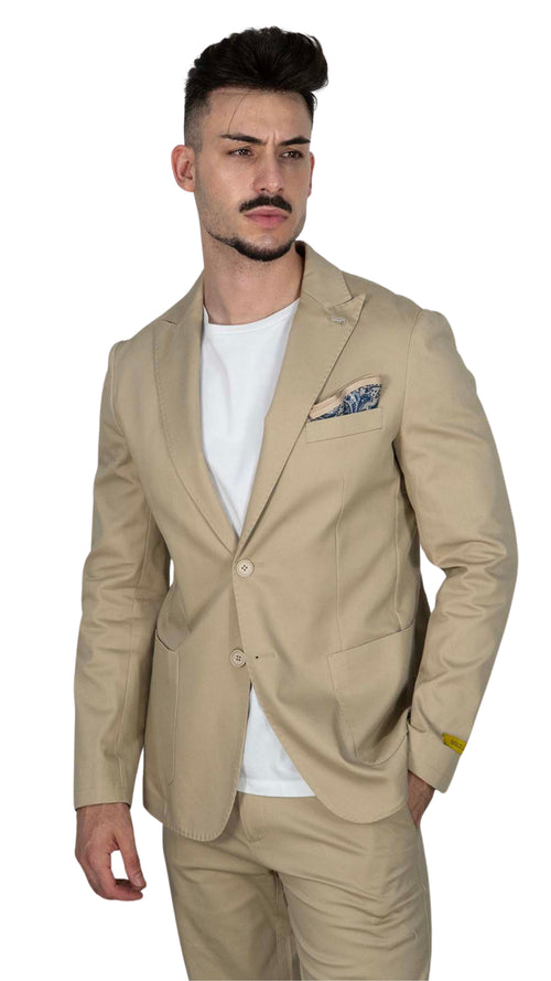 Blazer com Lenço Bege — Under Blue