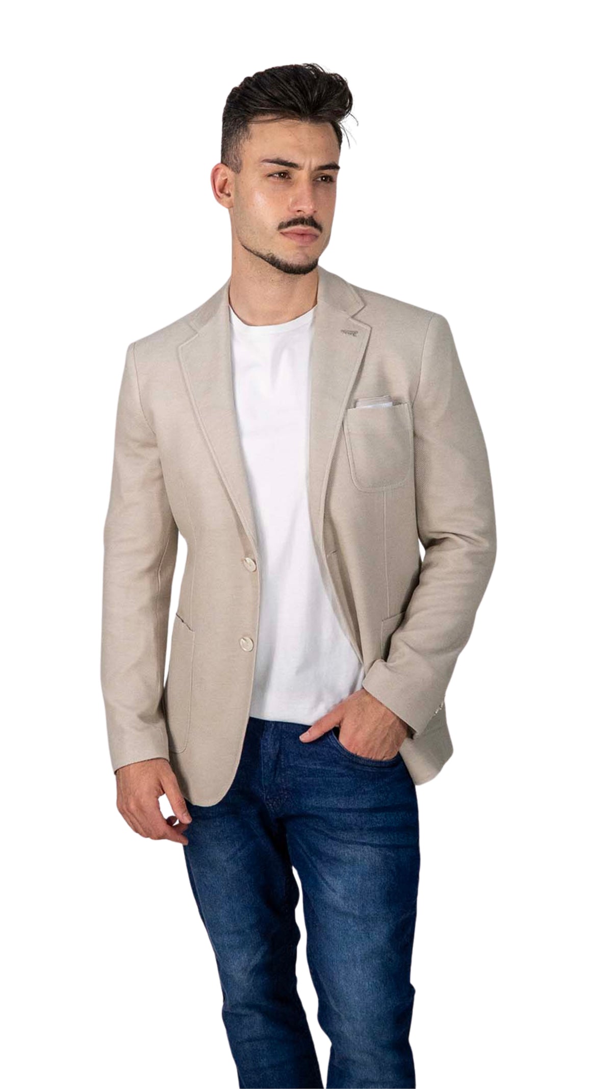 Blazer Bege com Lenço