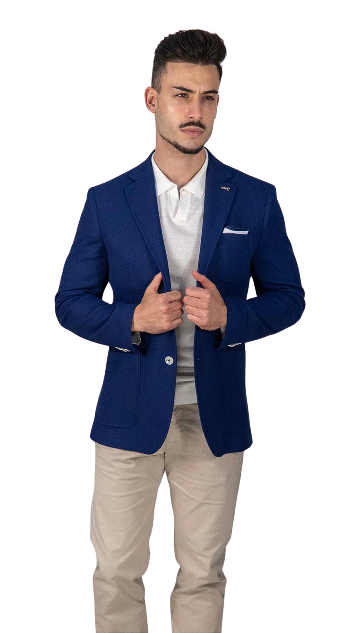 Blazer Azul com Lenço
