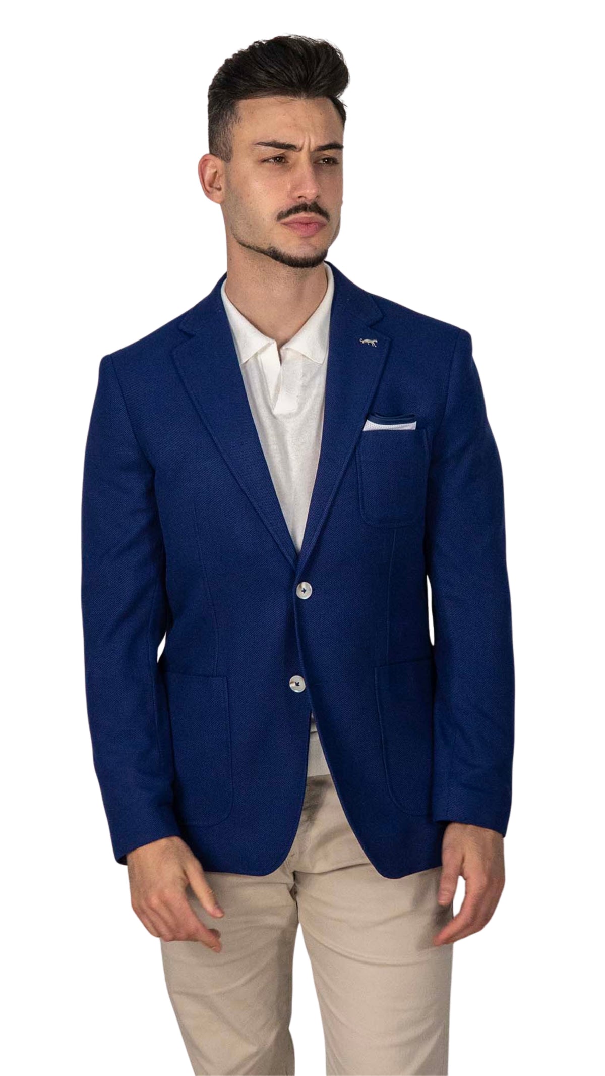 Blazer Azul com Lenço