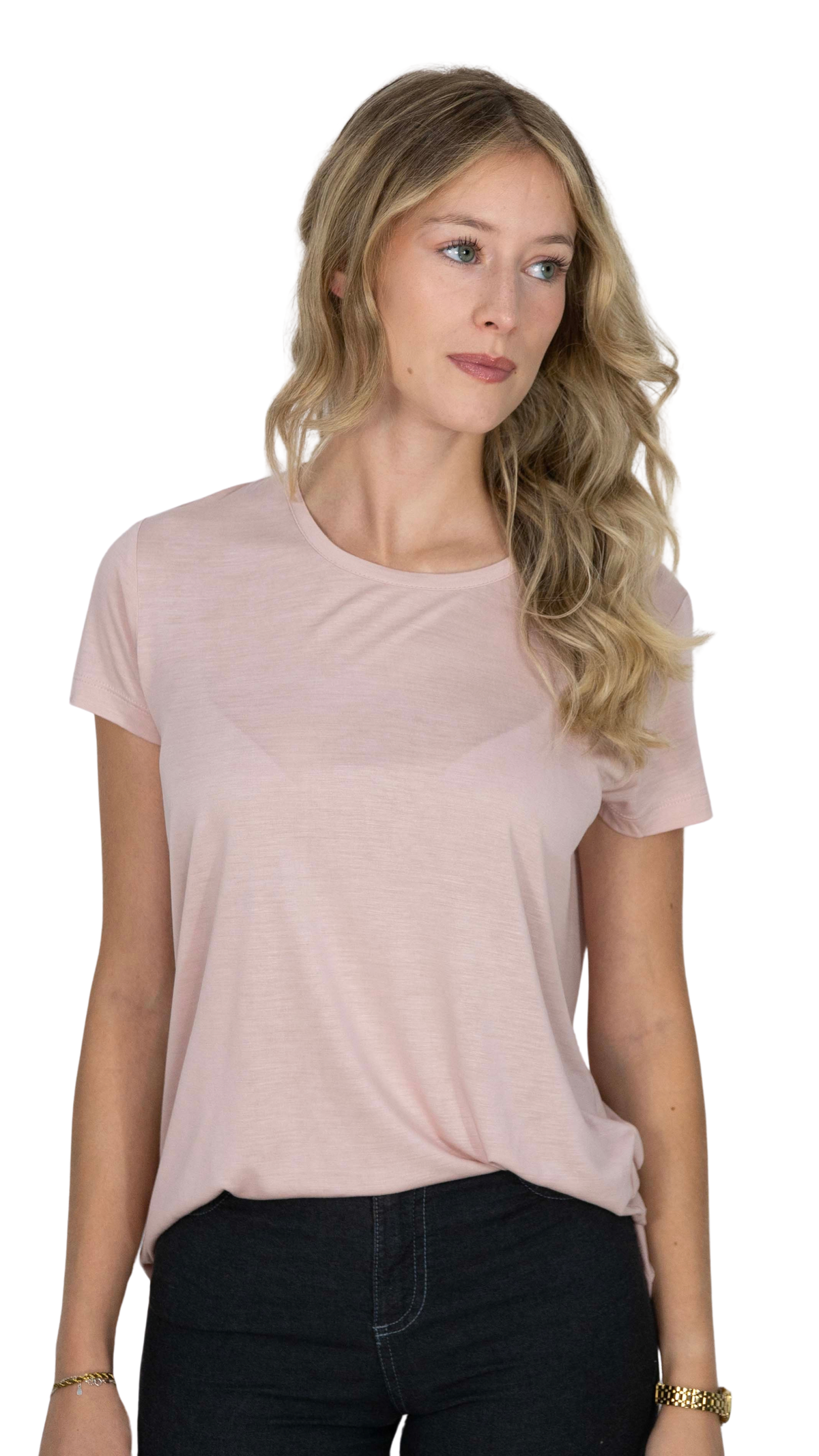 Camisola Rosa Com Laço