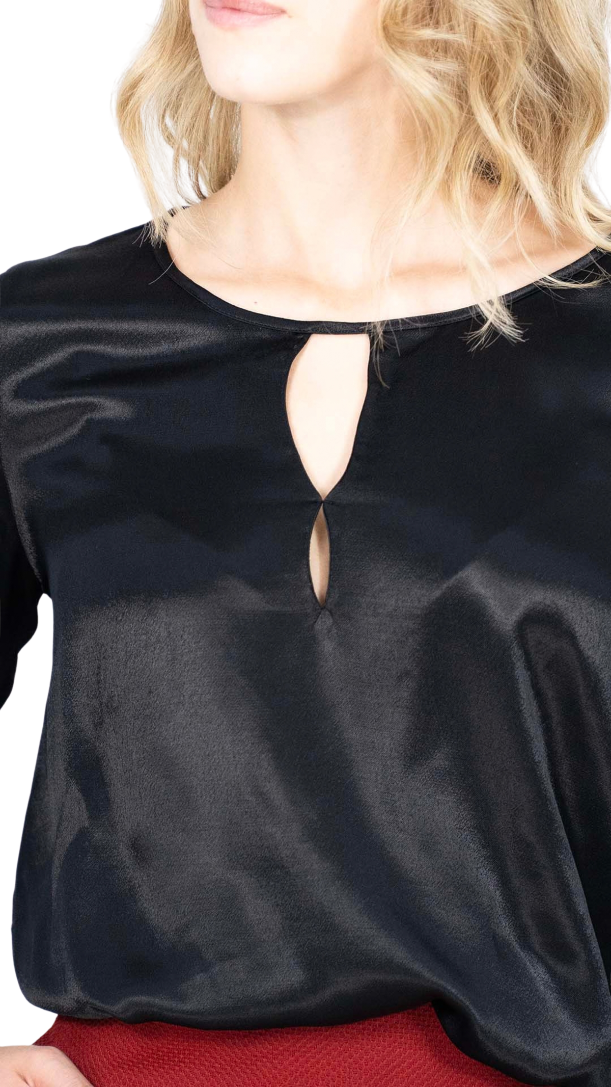 Camisola Preta Com Abertura