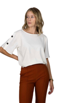 T-shirt Com Botões