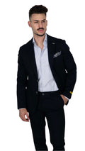 Blazer com Lenço Azul Marinho