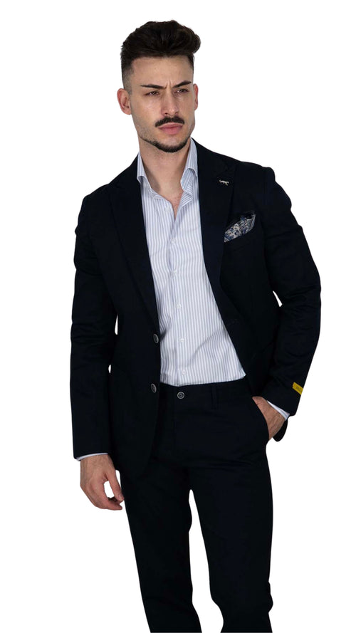 Blazer com Lenço Azul Marinho — Under Blue