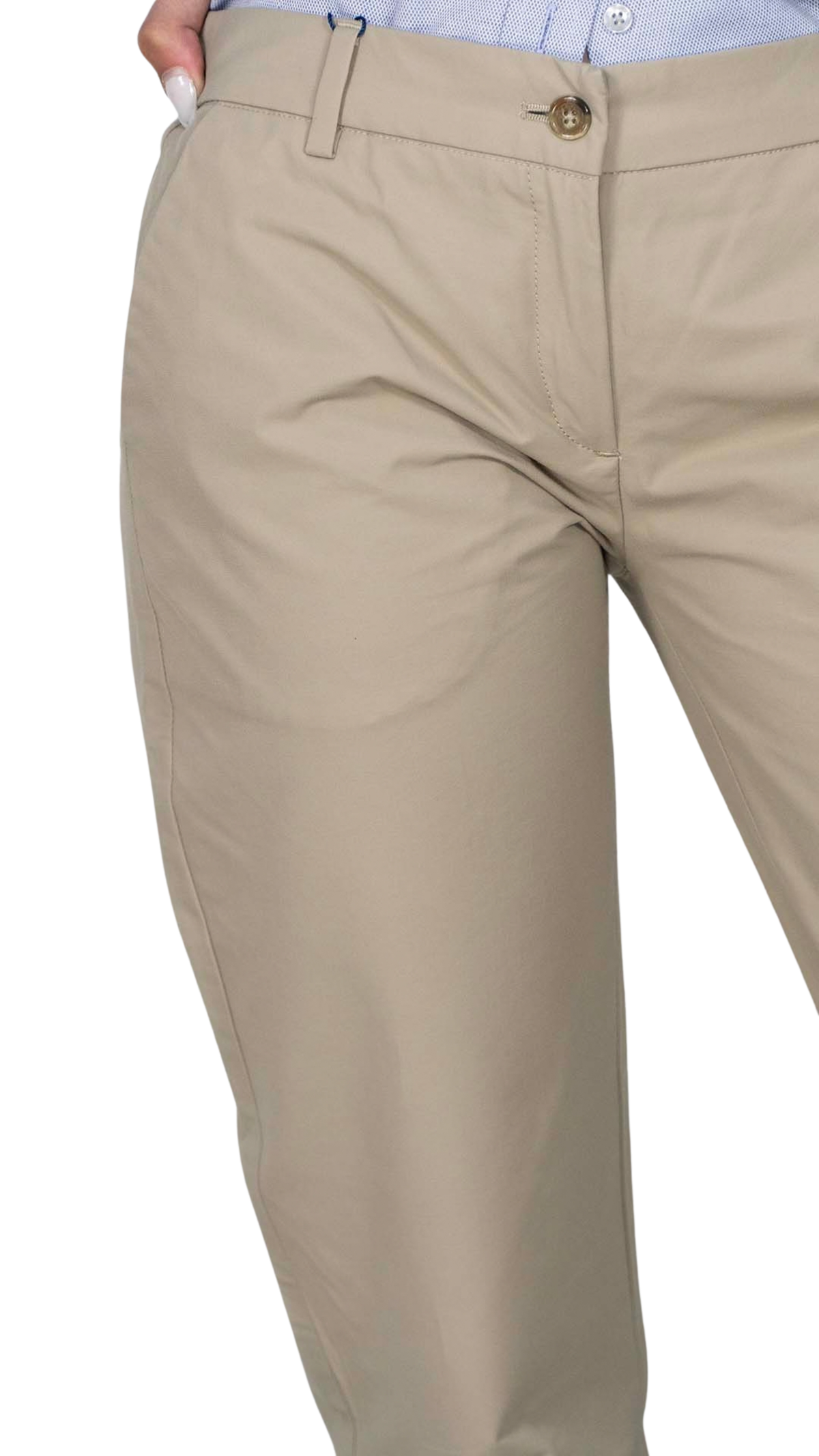 Calça Bege Sarja
