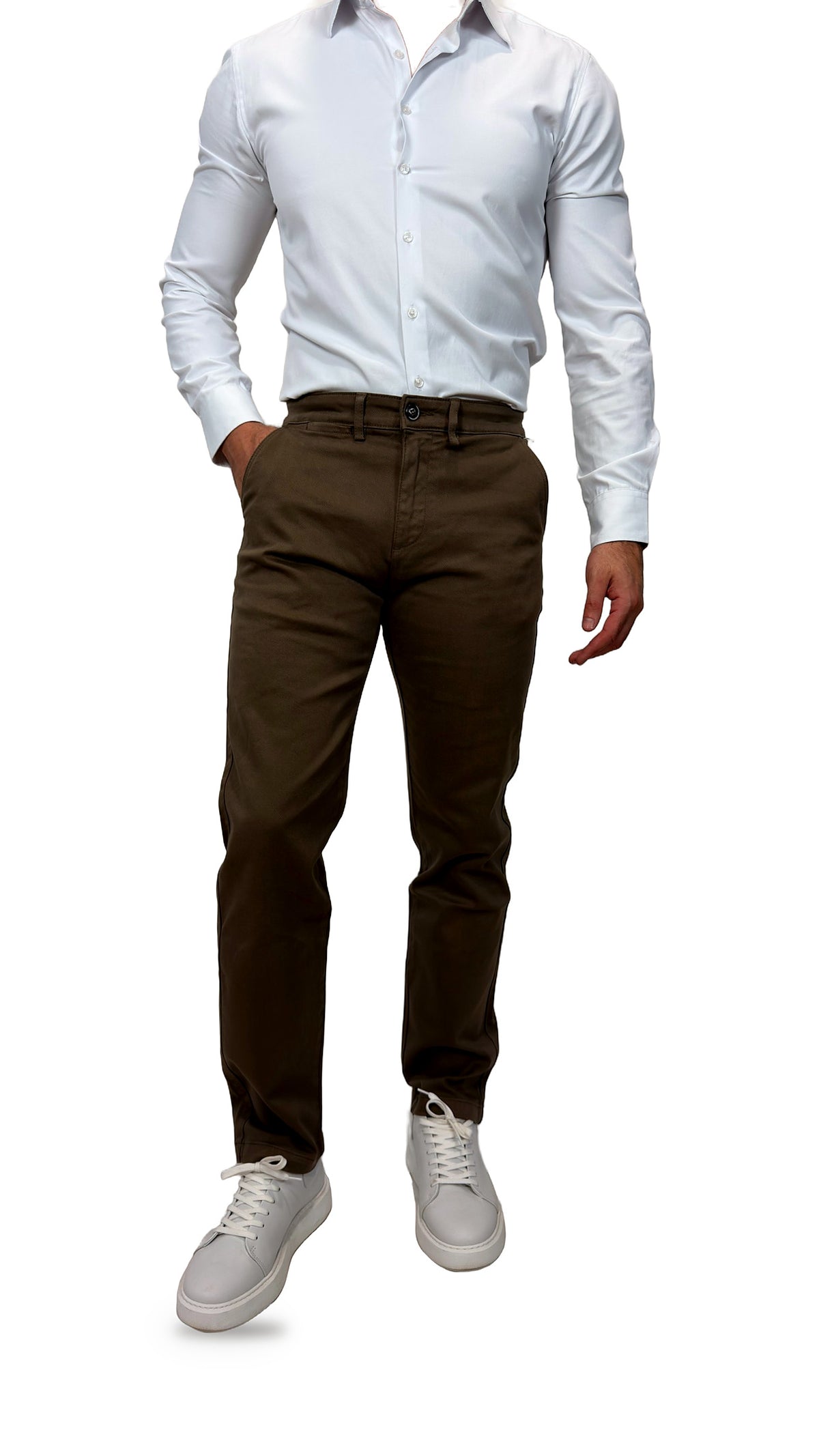 Calças Chino Taupe