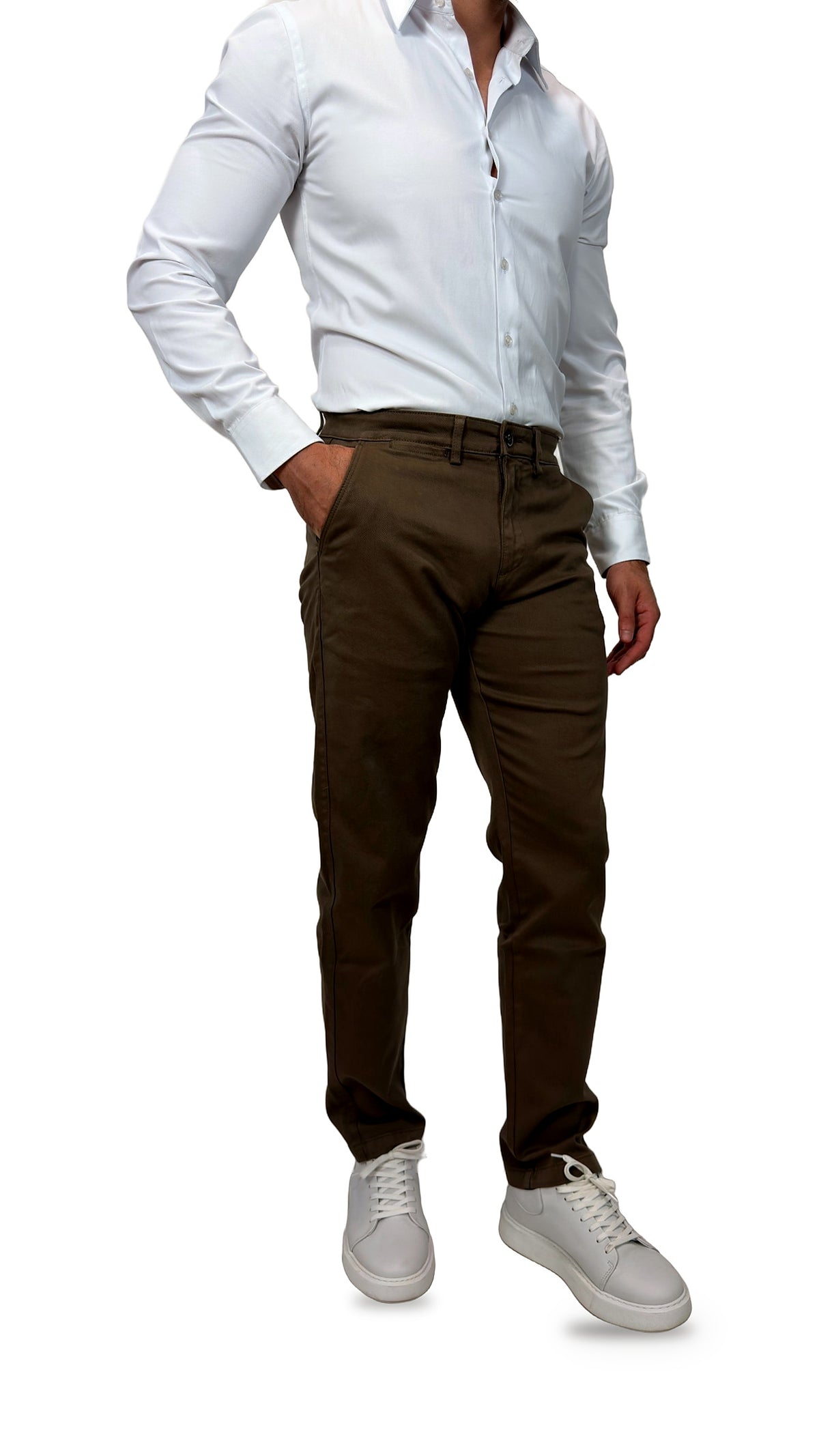 Calças Chino Taupe