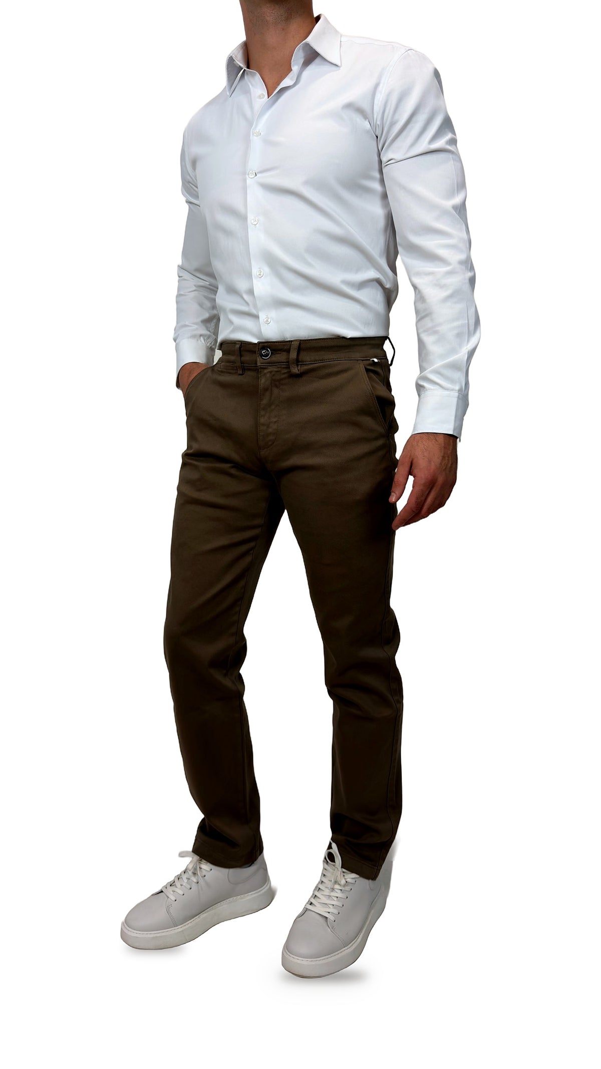 Calças Chino Taupe
