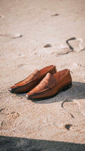 Sapato clássico camel