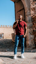 Pólo Básico Burgundy