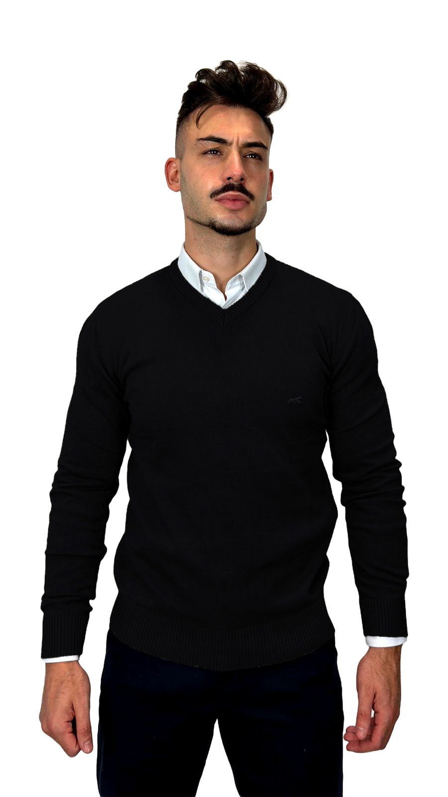 Camisola V-Neck Preta