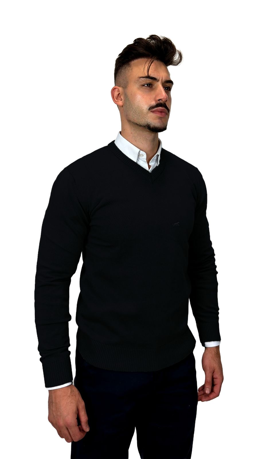 Camisola V-Neck Preta