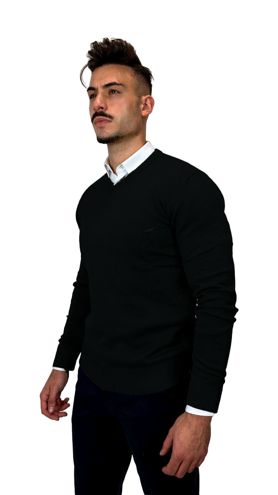 Camisola V-Neck Preta