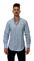 Camisa de Xadrez Azul