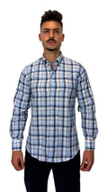 Camisa de Xadrez Azul Indigo