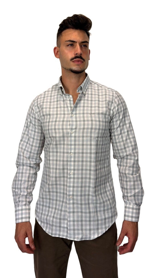Camisa de Xadrez Bege